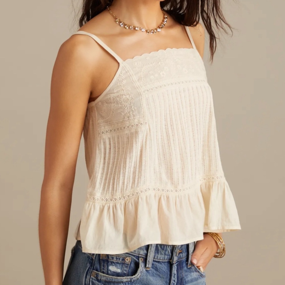 Lucky Brand Cream Blouse - Picture 2 of 6